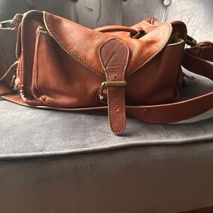 Leather camera bag